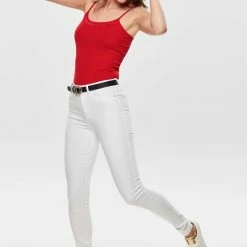 Only Skinny-fit-Jeans »ONLROYAL HW SK JEANS DNM WHITE NOOS« -ONLY SHOP b35209cf 6759 5635 b30d d0b75815d7f0