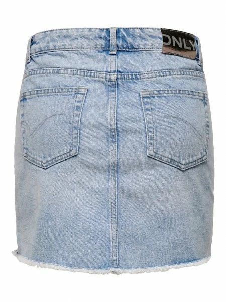 ONLY Rock ONLSKY REG SKIRT RW EDGE DST PIM22W, Light Blue Bleached Denim 4 ONLY Rock ONLSKY REG SKIRT RW EDGE DST PIM22W, Light Blue Bleached Denim – Bild 2
