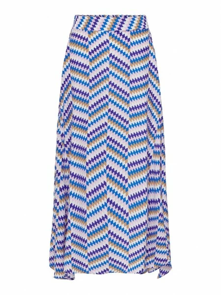 ONLY Rock ONLSTELLA LIFE MIDI SKIRT PTM, Bluing/Sea Zig Zag 3 ONLY Rock ONLSTELLA LIFE MIDI SKIRT PTM, Bluing/Sea Zig Zag