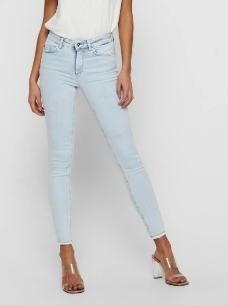 ONLY Jeans ONLBLUSH LIFE MID SK RAW AK REA298, Light Blue Denim 5 ONLY Jeans ONLBLUSH LIFE MID SK RAW AK REA298, Light Blue Denim – Bild 3