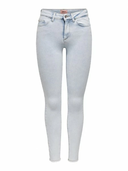 ONLY Jeans ONLBLUSH LIFE MID SK RAW AK REA298, Light Blue Denim 3 ONLY Jeans ONLBLUSH LIFE MID SK RAW AK REA298, Light Blue Denim
