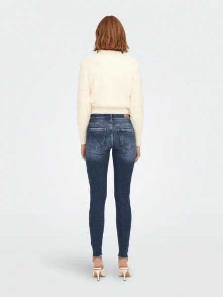 ONLY Jeans ONLBLUSH MID SK ANK RAW DNM REA194, Medium Blue Denim 6 ONLY Jeans ONLBLUSH MID SK ANK RAW DNM REA194, Medium Blue Denim – Bild 4