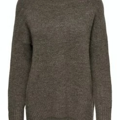 ONLY Pullover ONLNANJING L/S PULLOVER KNT NOOS, Major Brown/W. MELANGE