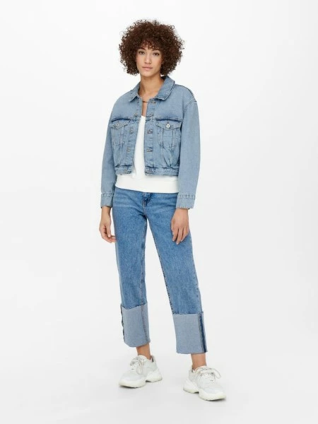 ONLY Jacke ONLJAGGER PLEAT DNM JACKET NOOS, Light Blue Denim 8 ONLY Jacke ONLJAGGER PLEAT DNM JACKET NOOS, Light Blue Denim – Bild 6
