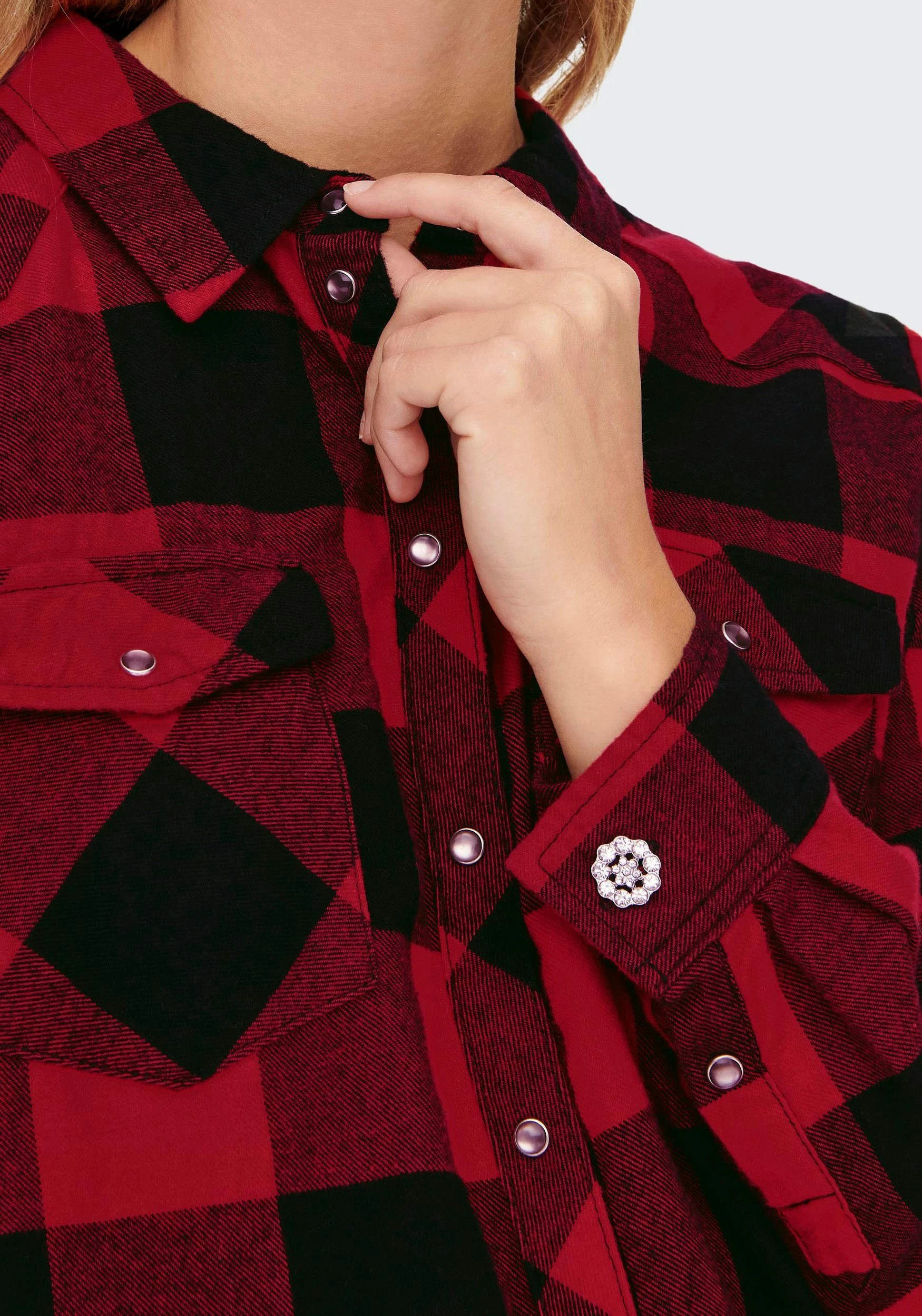 Only Karobluse »ONLNEW ROCK IT LS CHECK SHIRT WVN« 6 Only Karobluse »ONLNEW ROCK IT LS CHECK SHIRT WVN« – Bild 4