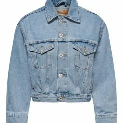 ONLY Jacke ONLJAGGER PLEAT DNM JACKET NOOS, Light Blue Denim