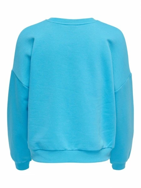 ONLY Sweat Oberteil ONLWEEKDAY L/S CIRKEL BOX SWT, Horizon Blue/Saturday 5 ONLY Sweat Oberteil ONLWEEKDAY L/S CIRKEL BOX SWT, Horizon Blue/Saturday – Bild 3