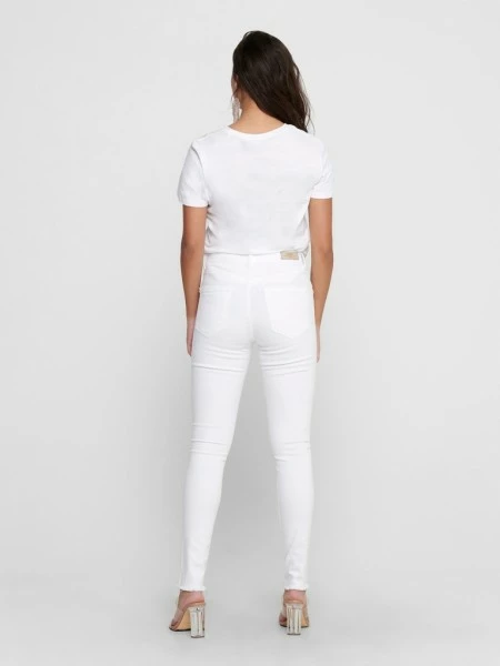 ONLY Jeans ONLBLUSH LIFE MID SK RAW ANK REA073, White 6 ONLY Jeans ONLBLUSH LIFE MID SK RAW ANK REA073, White – Bild 4