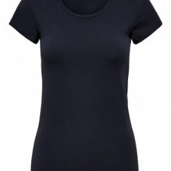 ONLY T-Shirt Halbarm ONLLIVE LOVE S/S O-NECK TOP NOOS JR, Night Sky